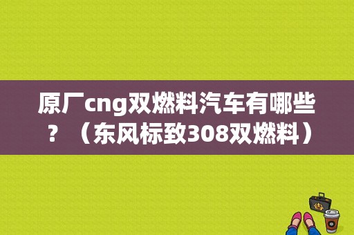 原厂cng双燃料汽车有哪些？（东风标致308双燃料）-图1
