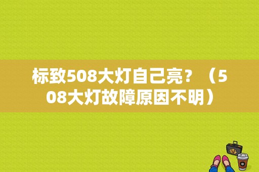 标致508大灯自己亮？（508大灯故障原因不明）-图1