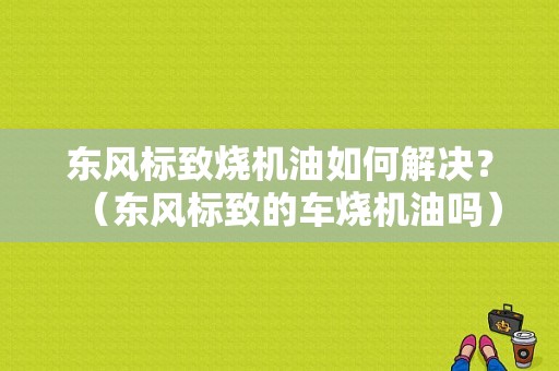 东风标致烧机油如何解决？（东风标致的车烧机油吗）-图1