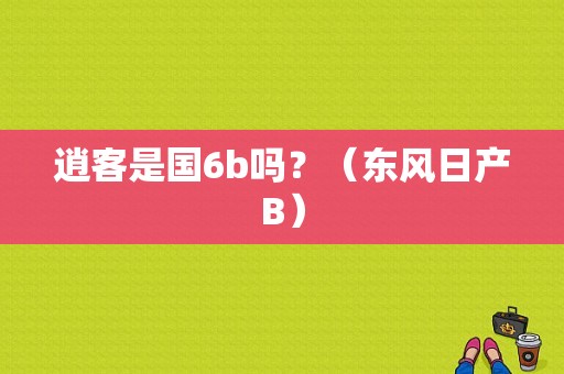 逍客是国6b吗？（东风日产B）-图1