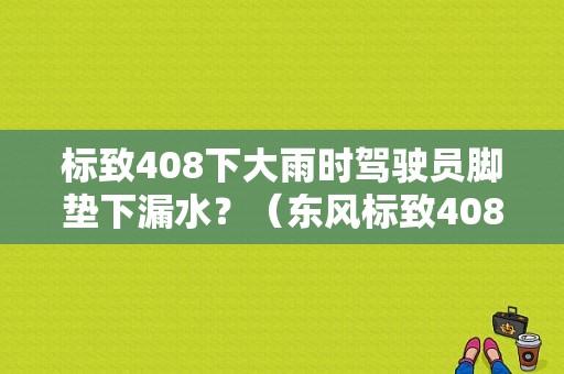 标致408下大雨时驾驶员脚垫下漏水？（东风标致408脚垫）-图1