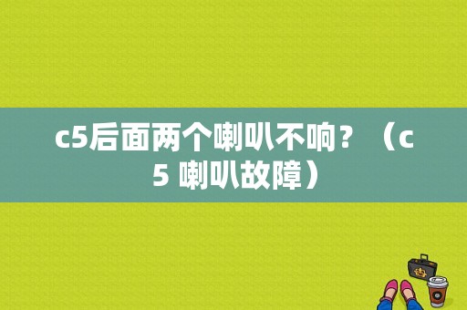 c5后面两个喇叭不响？（c5 喇叭故障）-图1