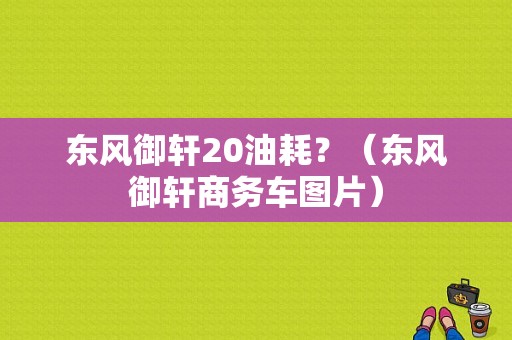 东风御轩20油耗？（东风御轩商务车图片）-图1