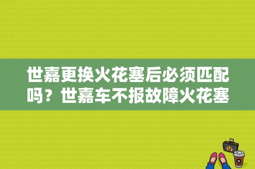 世嘉更换火花塞后必须匹配吗？世嘉车不报故障火花塞就不用换-图1