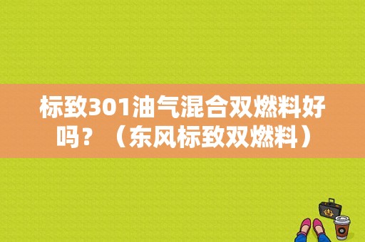 标致301油气混合双燃料好吗？（东风标致双燃料）-图1