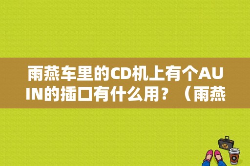 雨燕车里的CD机上有个AUIN的插口有什么用？（雨燕CD有故障码）-图1