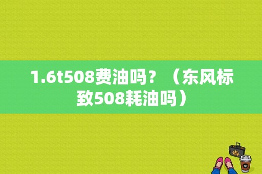 1.6t508费油吗？（东风标致508耗油吗）-图1