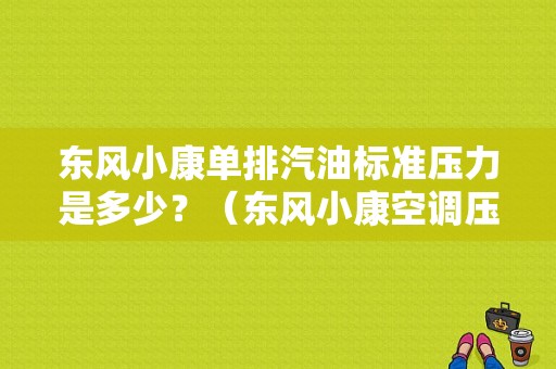 东风小康单排汽油标准压力是多少？（东风小康空调压力多少）-图1