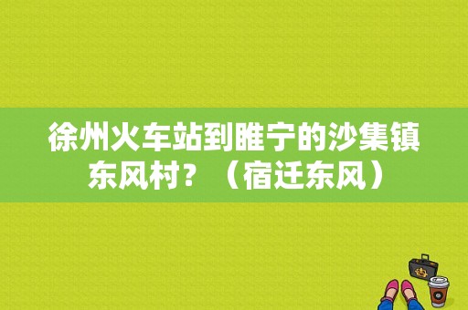 徐州火车站到睢宁的沙集镇东风村？（宿迁东风）