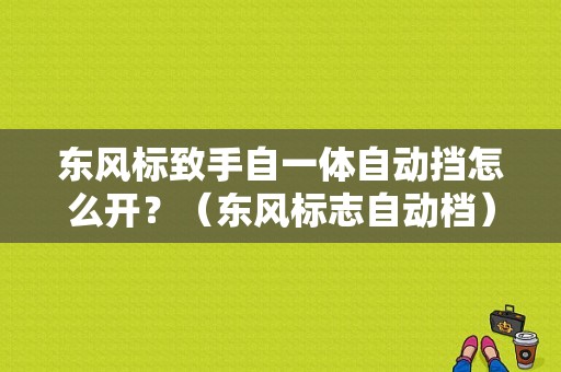 东风标致手自一体自动挡怎么开？（东风标志自动档）-图1