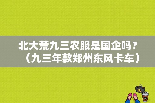 北大荒九三农服是国企吗？（九三年款郑州东风卡车）-图1