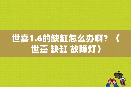 世嘉1.6的缺缸怎么办啊？（世嘉 缺缸 故障灯）-图1
