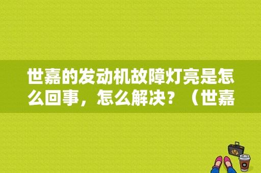 世嘉的发动机故障灯亮是怎么回事，怎么解决？（世嘉车发动机故障灯亮）-图1
