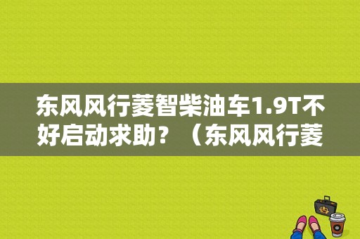 东风风行菱智柴油车1.9T不好启动求助？（东风风行菱智柴油车故障提问）-图1
