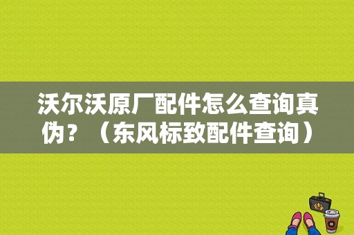 沃尔沃原厂配件怎么查询真伪？（东风标致配件查询）-图1