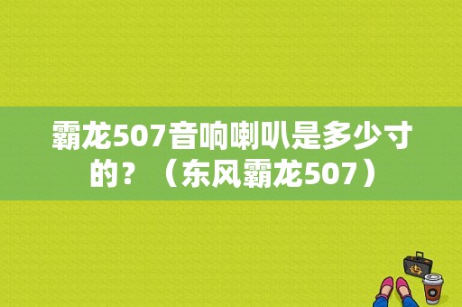霸龙507音响喇叭是多少寸的？（东风霸龙507）-图1
