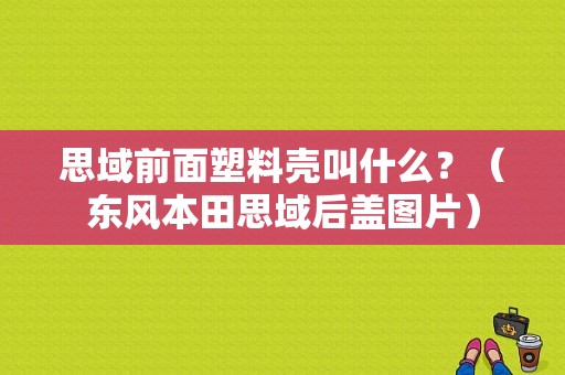 思域前面塑料壳叫什么？（东风本田思域后盖图片）-图1