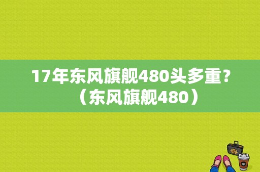 17年东风旗舰480头多重？（东风旗舰480）-图1
