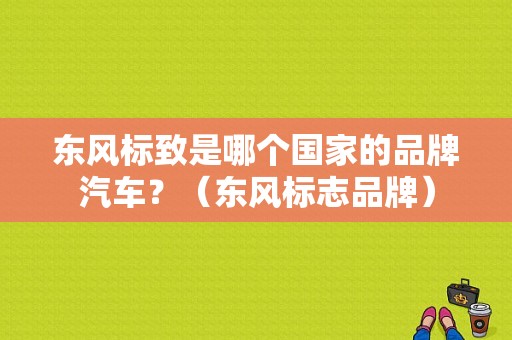 东风标致是哪个国家的品牌汽车？（东风标志品牌）-图2