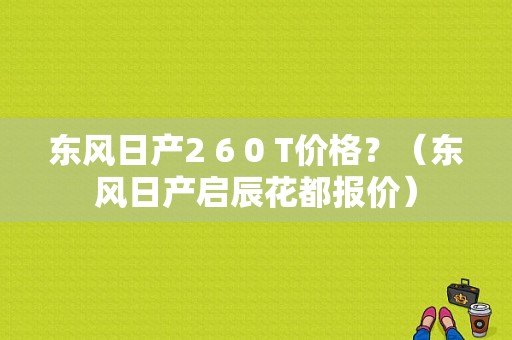 东风日产2 6 0 T价格？（东风日产启辰花都报价）-图1