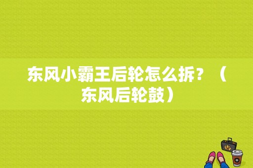 东风小霸王后轮怎么拆？（东风后轮鼓）-图1