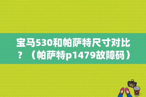 宝马530和帕萨特尺寸对比？（帕萨特p1479故障码）-图1