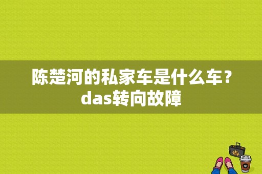 陈楚河的私家车是什么车？das转向故障-图2