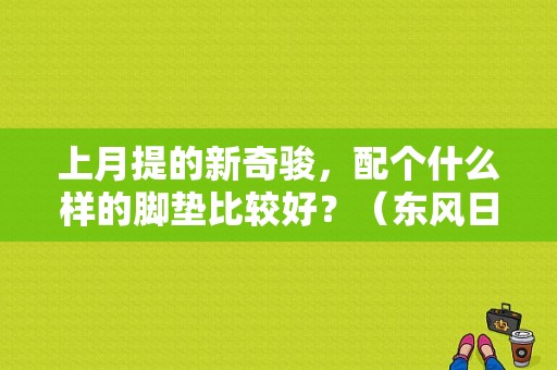 上月提的新奇骏，配个什么样的脚垫比较好？（东风日产奇骏脚垫）-图1