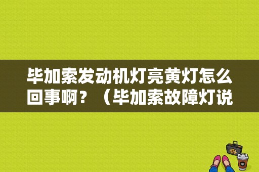 毕加索发动机灯亮黄灯怎么回事啊？（毕加索故障灯说明）-图1