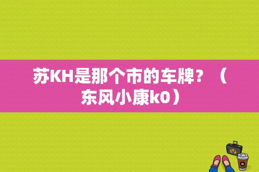 苏KH是那个市的车牌？（东风小康k0）-图1