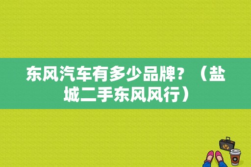 东风汽车有多少品牌？（盐城二手东风风行）-图1