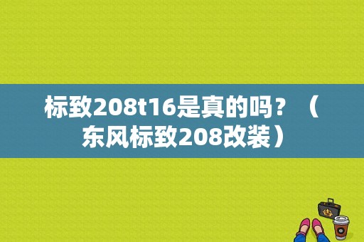 标致208t16是真的吗？（东风标致208改装）-图1