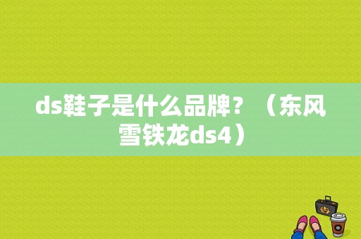 ds鞋子是什么品牌？（东风雪铁龙ds4）-图2