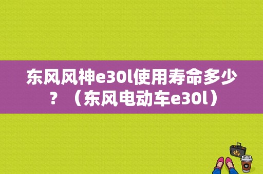 东风风神e30l使用寿命多少？（东风电动车e30l）-图1