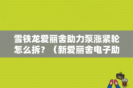 雪铁龙爱丽舍助力泵涨紧轮怎么拆？（新爱丽舍电子助力故障）-图1