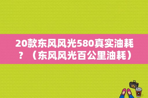 20款东风风光580真实油耗？（东风风光百公里油耗）-图1