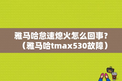 雅马哈怠速熄火怎么回事？（雅马哈tmax530故障）-图1