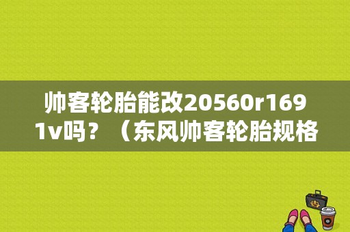 帅客轮胎能改20560r1691v吗？（东风帅客轮胎规格）-图1