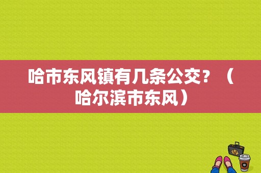 哈市东风镇有几条公交？（哈尔滨市东风）-图1