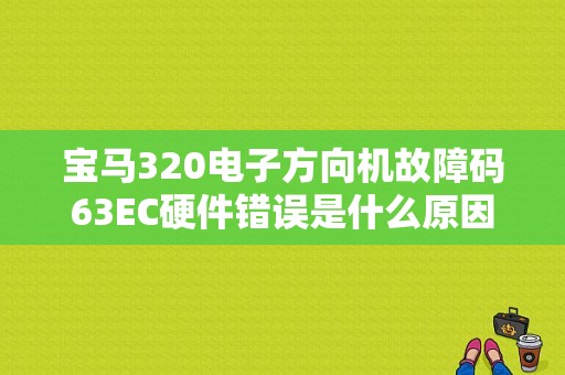宝马320电子方向机故障码63EC硬件错误是什么原因？（宝马320li方向机故障）-图1