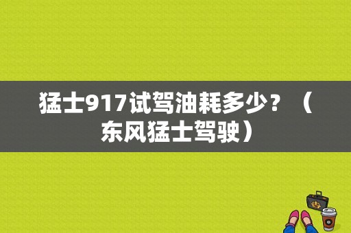 猛士917试驾油耗多少？（东风猛士驾驶）-图1