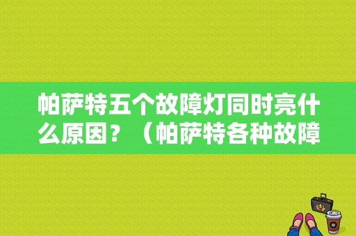 帕萨特五个故障灯同时亮什么原因？（帕萨特各种故障灯亮起）-图1
