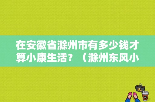 在安徽省滁州市有多少钱才算小康生活？（滁州东风小康4s店）-图1
