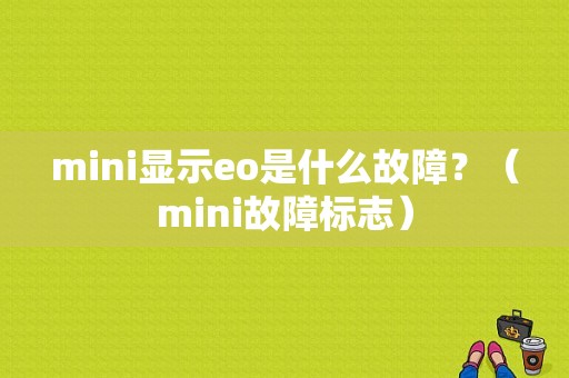 mini显示eo是什么故障？（mini故障标志）-图1