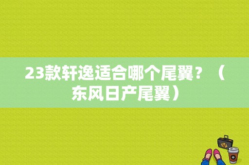 23款轩逸适合哪个尾翼？（东风日产尾翼）-图1