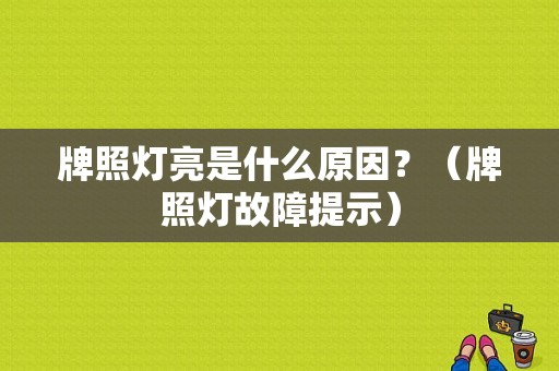 牌照灯亮是什么原因？（牌照灯故障提示）-图1