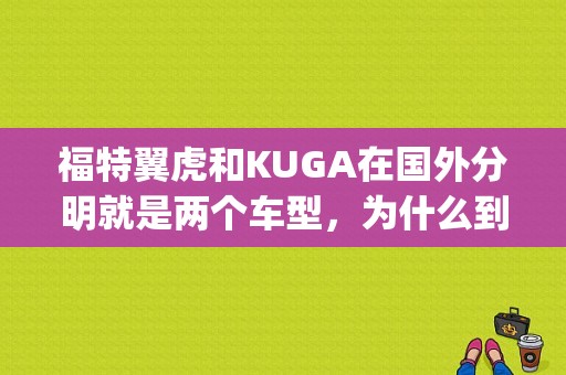 福特翼虎和KUGA在国外分明就是两个车型，为什么到了国产就变成了一款车型了呢！（翼虎KUGA）？翼虎故障代码p26b7