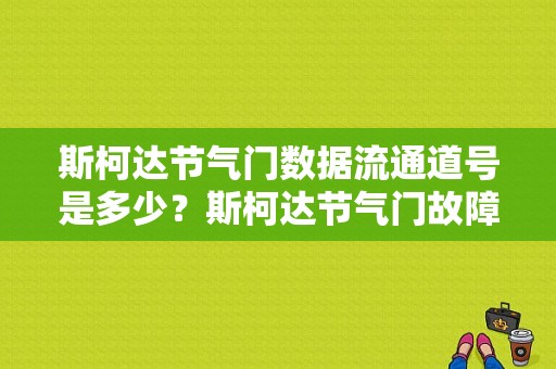 斯柯达节气门数据流通道号是多少？斯柯达节气门故障保修-图1