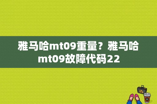 雅马哈mt09重量？雅马哈mt09故障代码22-图1