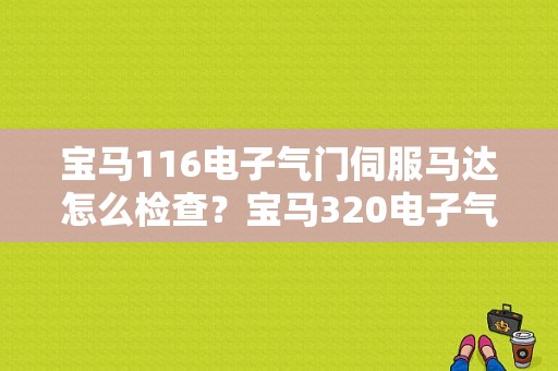 宝马116电子气门伺服马达怎么检查？宝马320电子气门伺服马达故障-图1